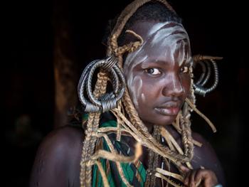 奥莫河谷各部落服饰